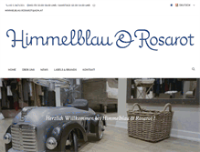 Tablet Screenshot of himmelblau-rosarot.at